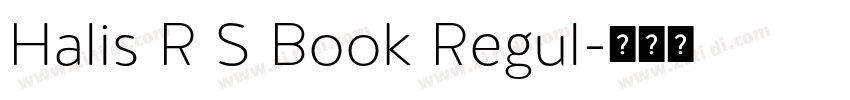 Halis R S Book Regul字体转换